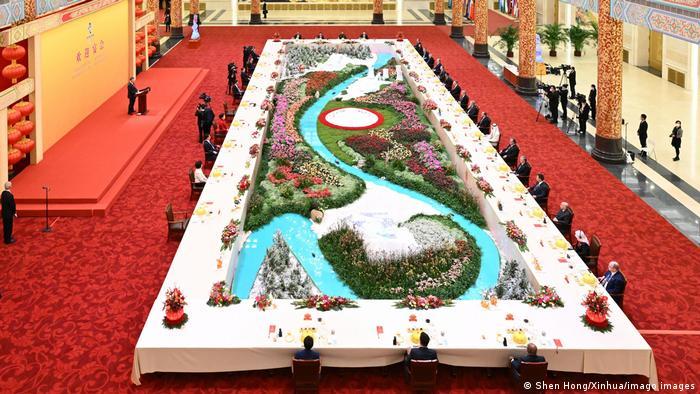China Peking | Bankett Präsident Xi Jinping mit Gästen nach der Eröffnung der Olympischen Spiele