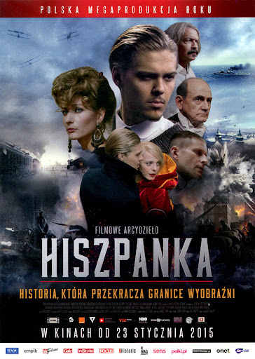 Przód ulotki filmu 'Hiszpanka'