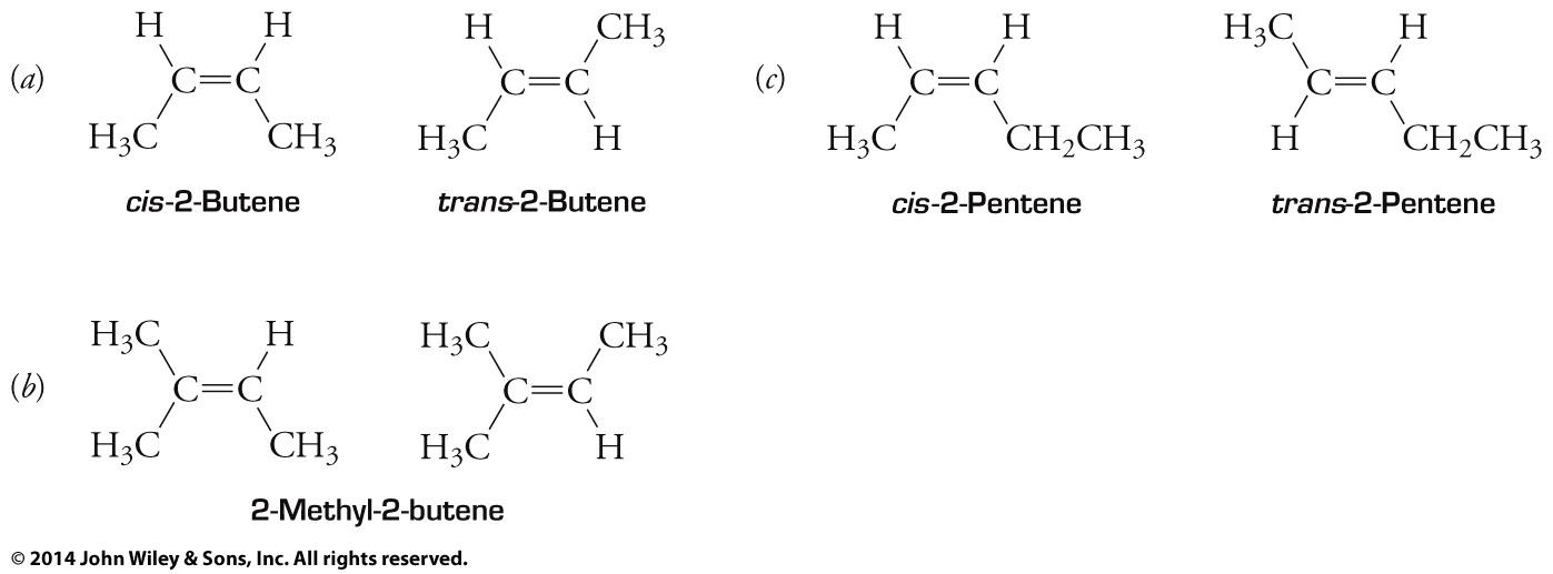 What type of molecule is cis 2 pentene.