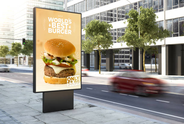Roadside digital signage – food advertising. 