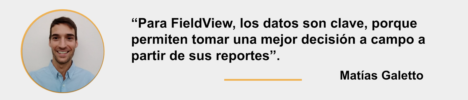 Comentario de Matías Galetto en FieldView