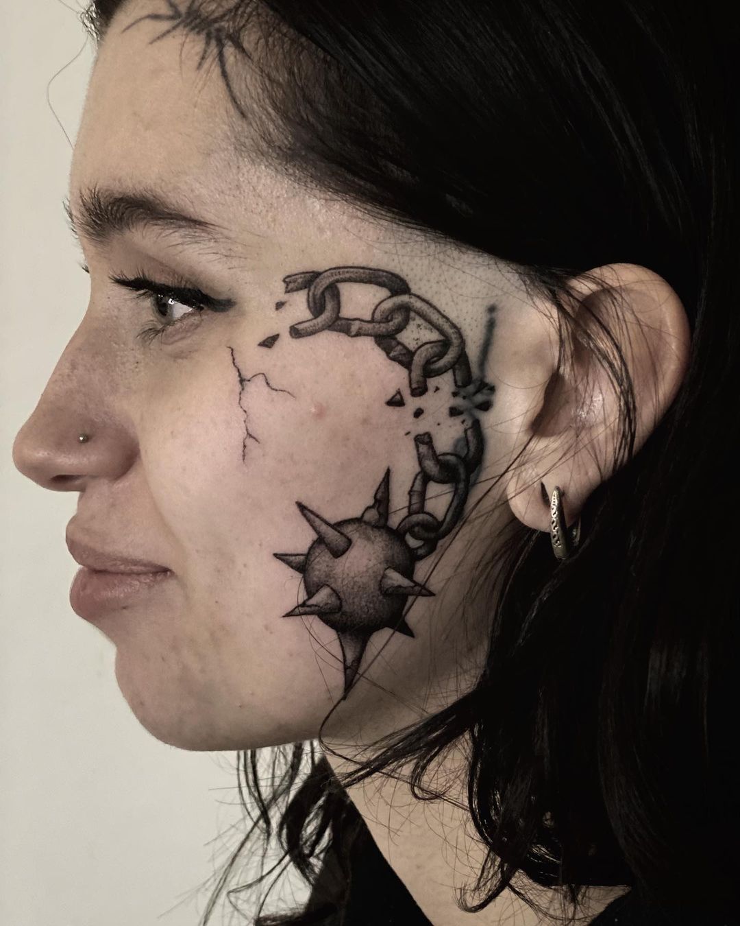 trending face tattoo