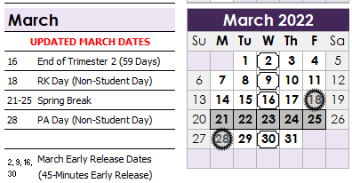 Overview – Calendar – Junction City School District