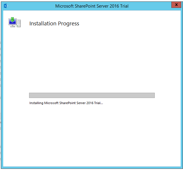 Start SharePoint 2016 RTM installation.