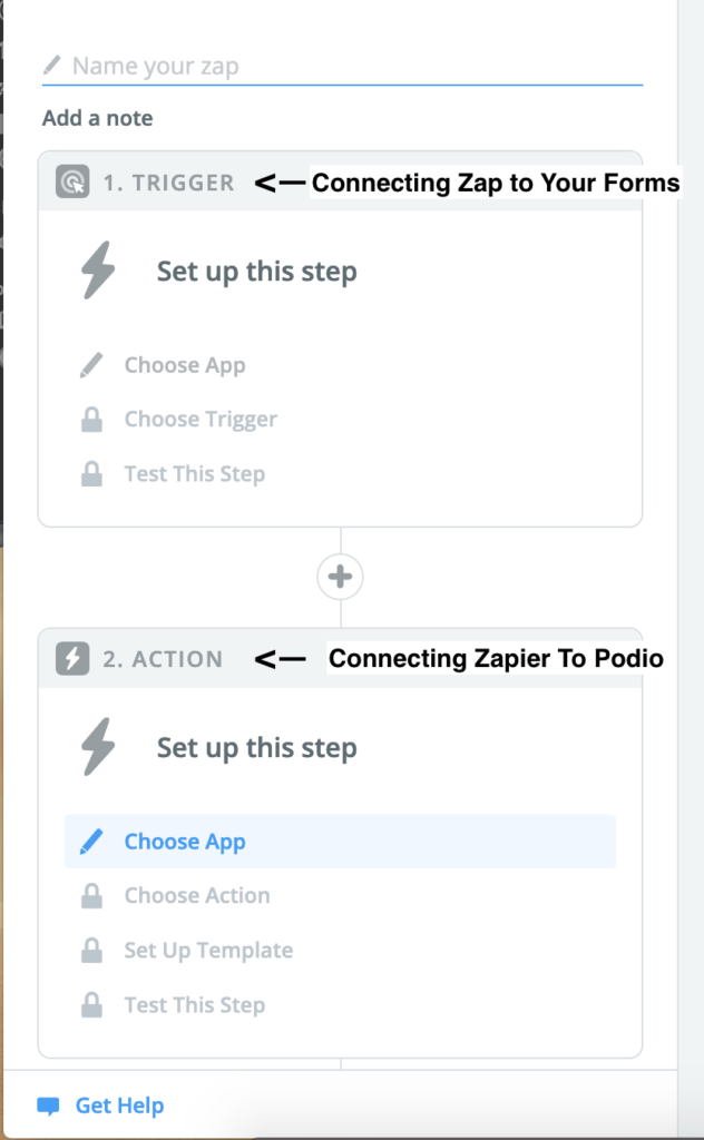 creating a zap overview 