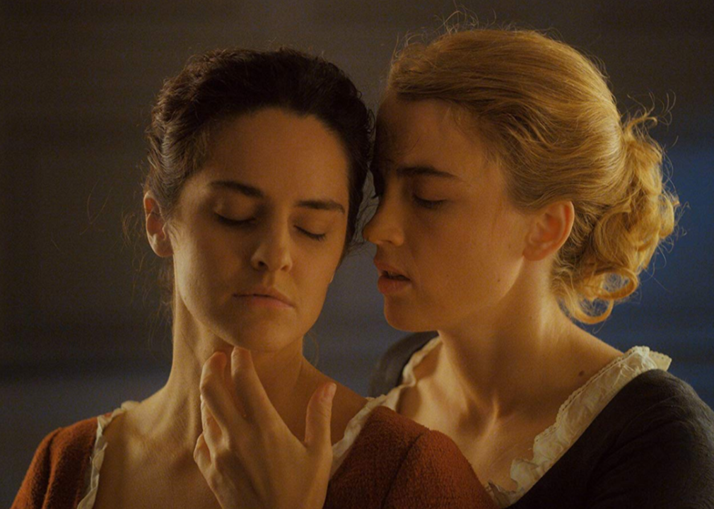 Adele Haenel and Noemie Merlant in a scene from “Portrait of a Lady on Fire”
