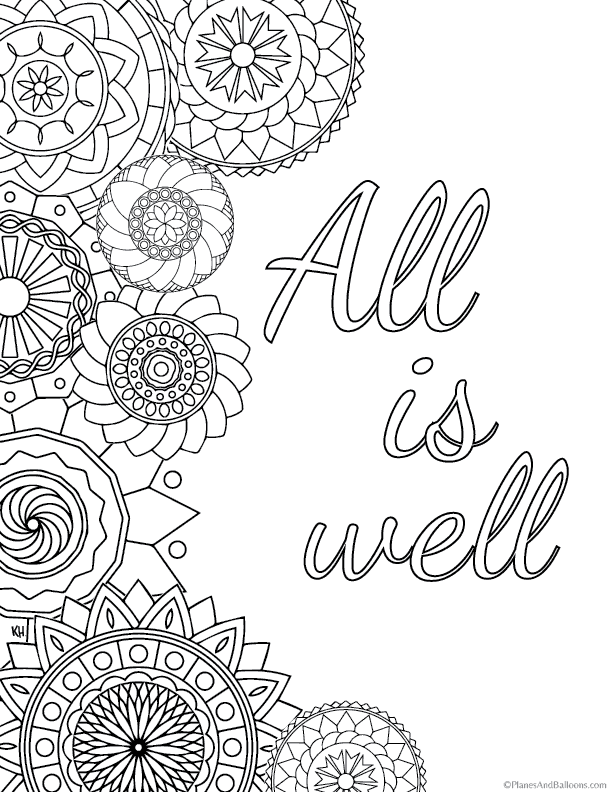 Free adult coloring pages