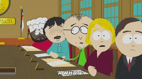 outh Park  chef randy marsh table group GIF