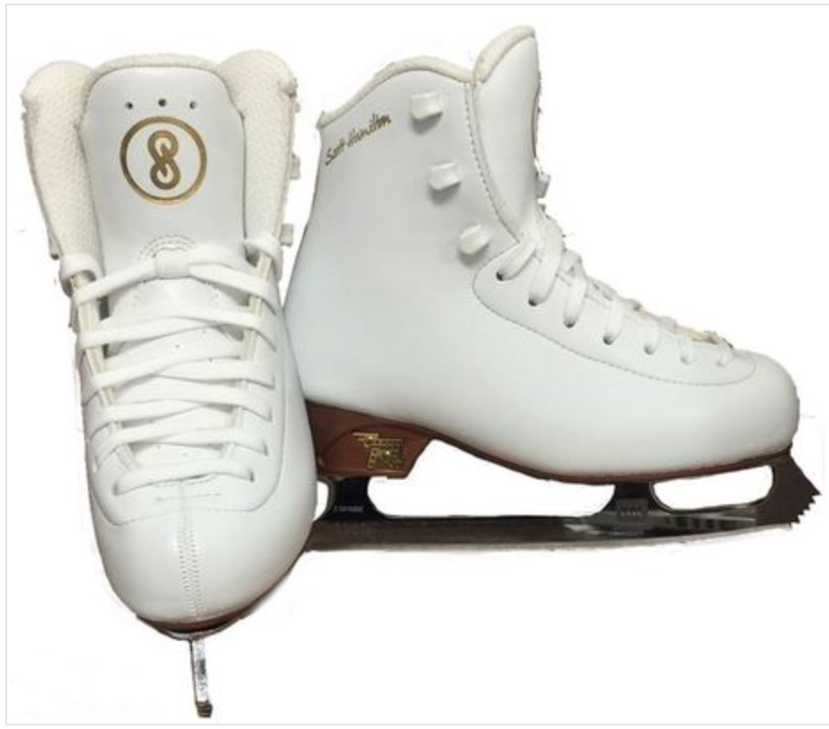 GIRLS ICE SKATES-FROST STRIDE-SIZE 9J-GREAT FOR WINTER OR FUN-MUST SEE 