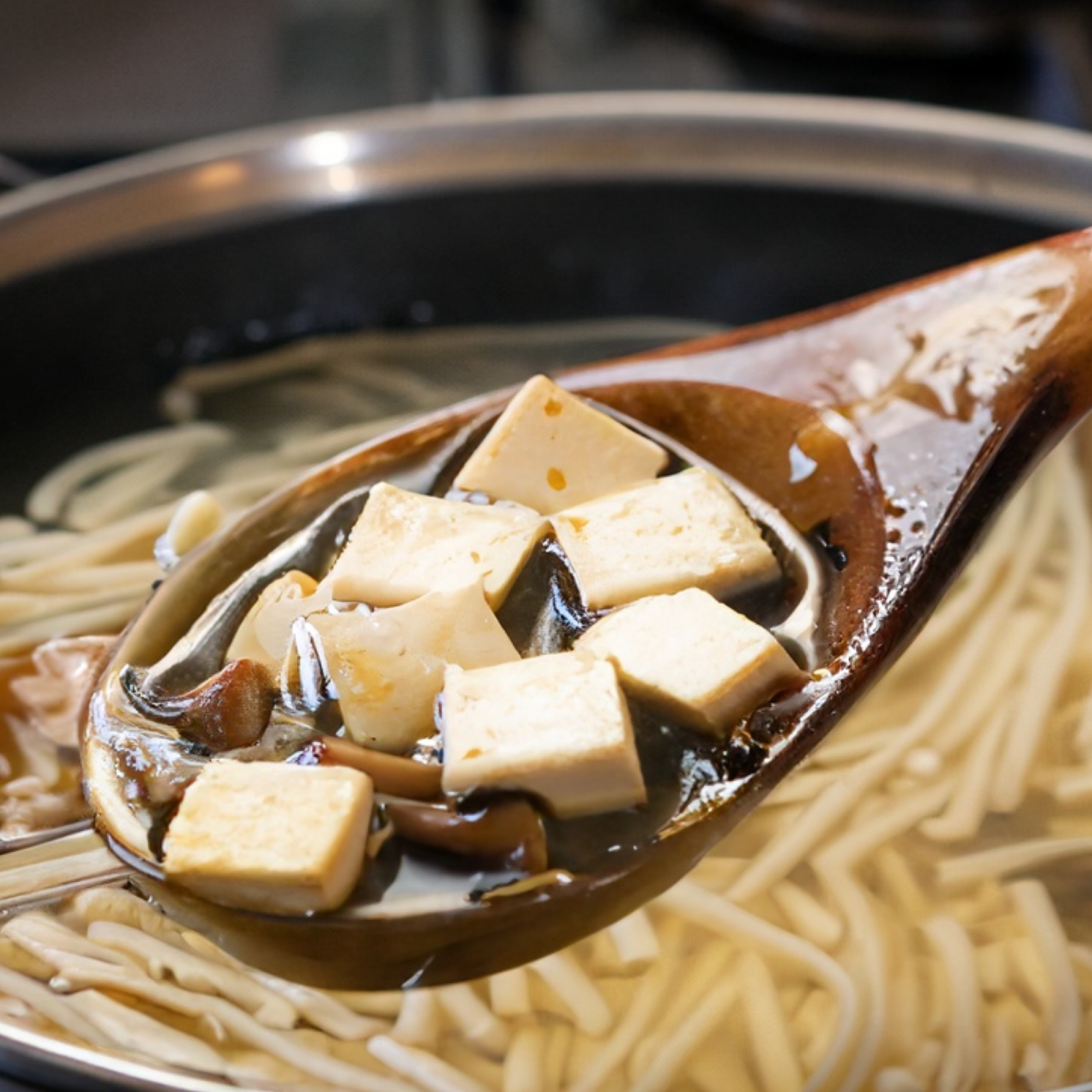 Tofu, Shiitake & Noodles Soup