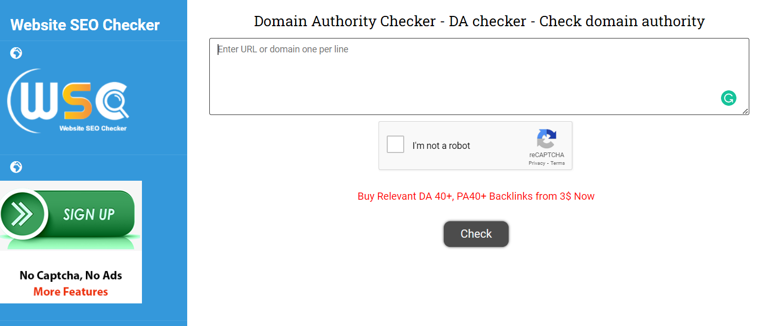website seo checker