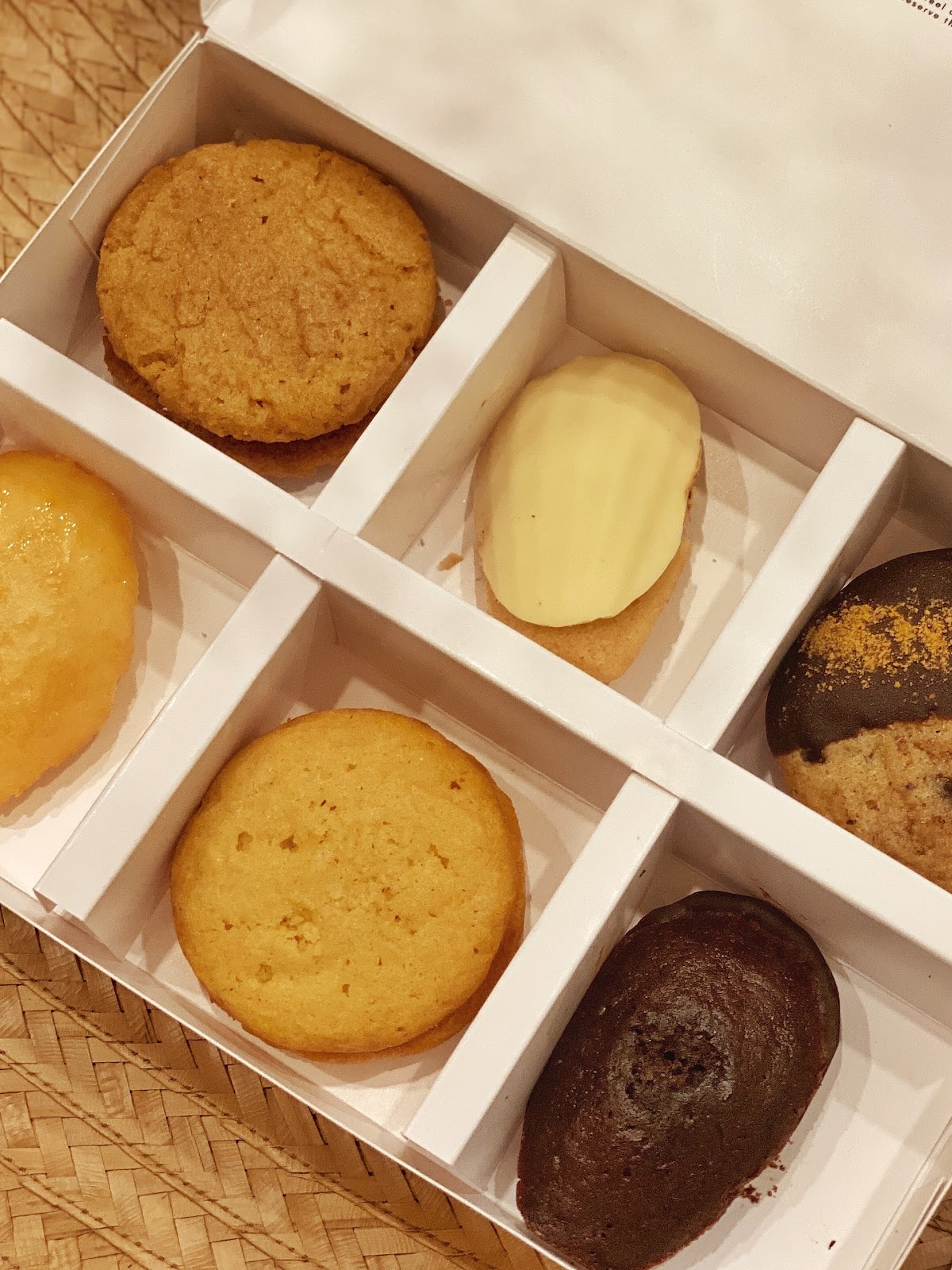 Boxed pastry treats from Eaterior, a local Davaoeño pastry shop.