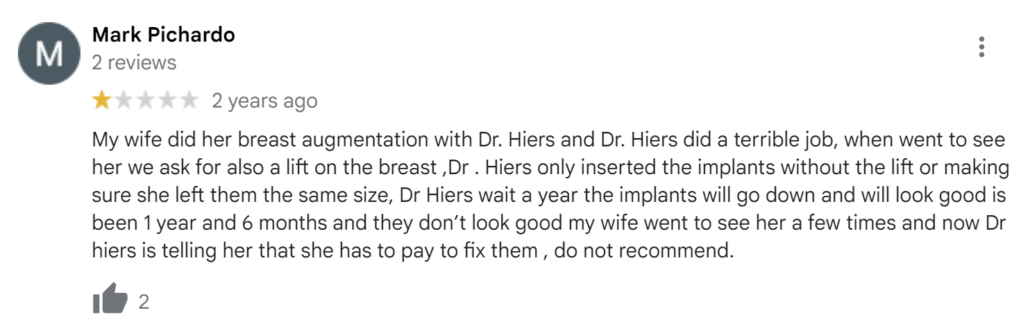 Dr. Connie Hiers Plastic Surgery & Med Spa review