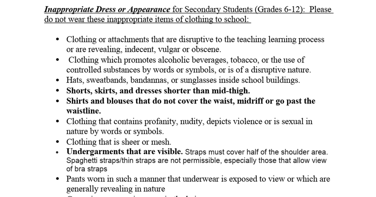 Student Dress Code 2018.docx - Google Drive