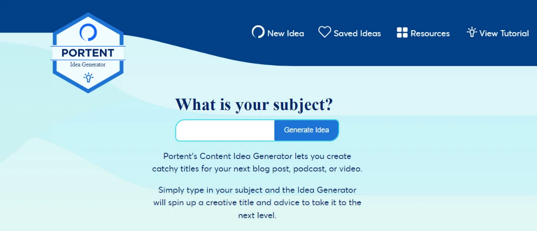 content ideas generator