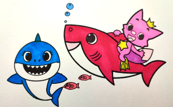 Let’s Color Baby Shark