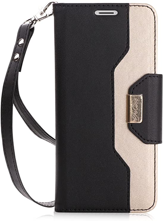 Alt tag: Black and beige ProCase Galaxy S9 wallet case