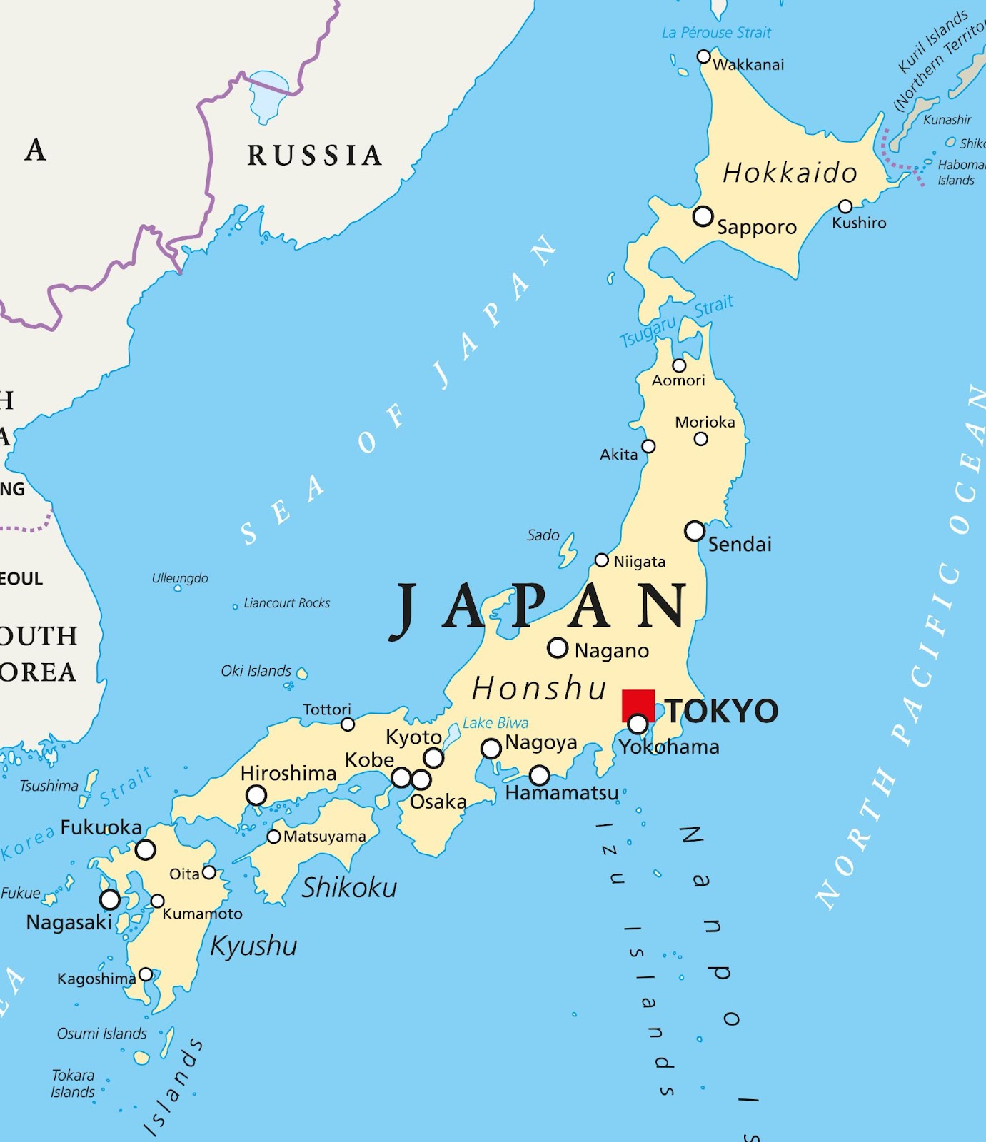 Maps of Japan - Best Cities in Japan