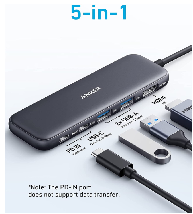 Adaptador Anker USB C a Dual HDMI, compacto y Guatemala
