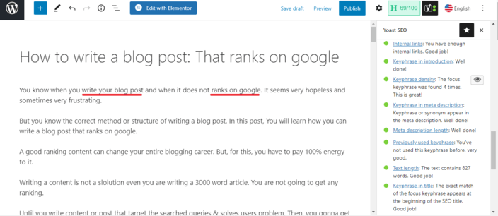 How to write a blog post: That ranks on google