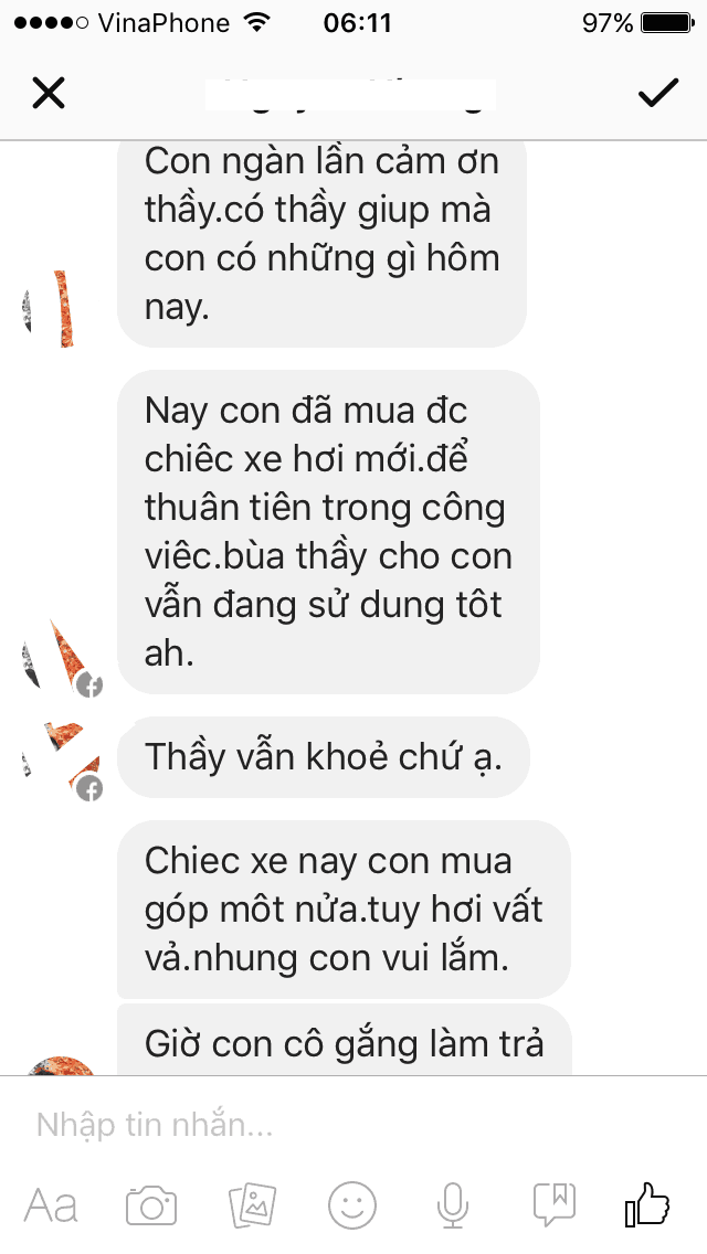 Cách làm bùa hộ thân của thầy cũng khá đơn giản 