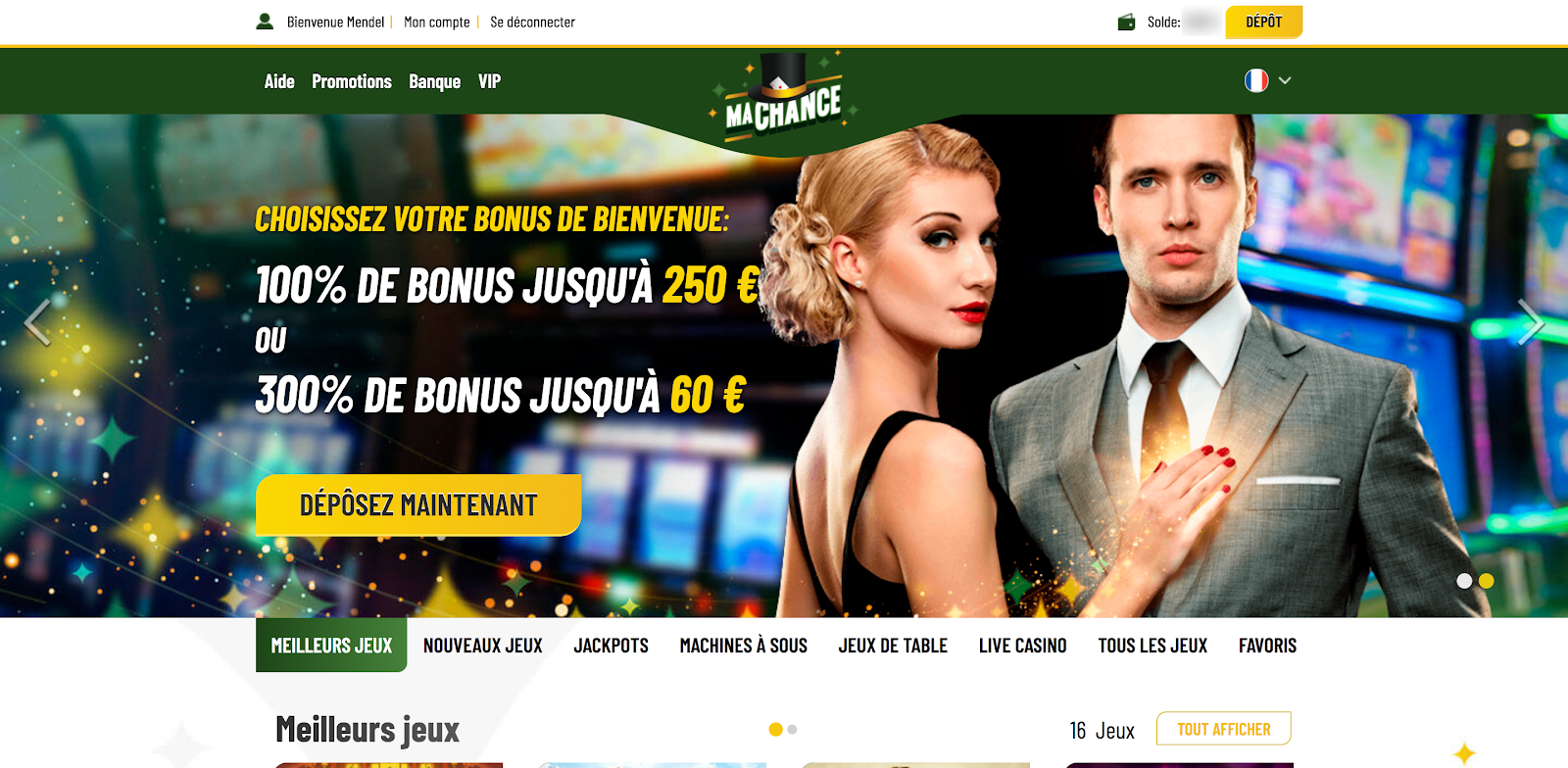 jeux de casino en ligne