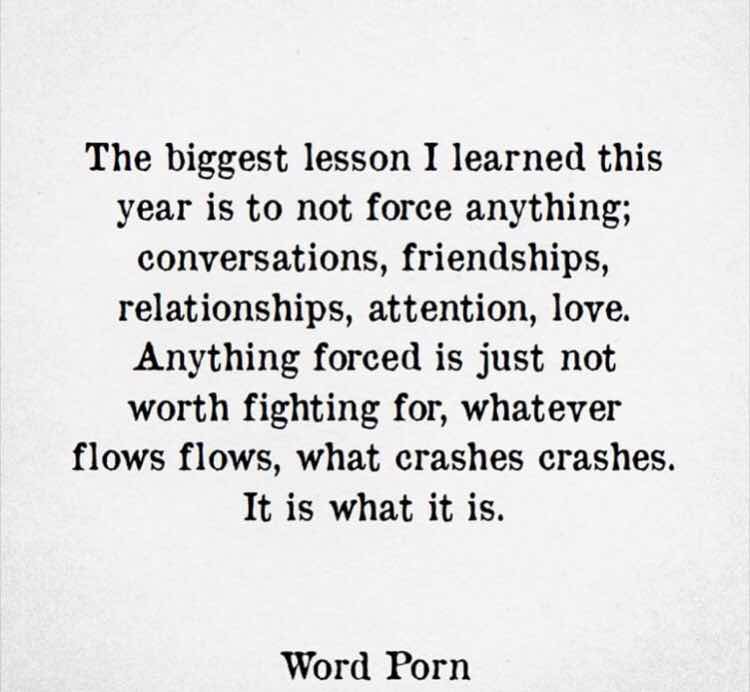 It is what it is. It was what it was. It will be what it will be. Don't  stress it.