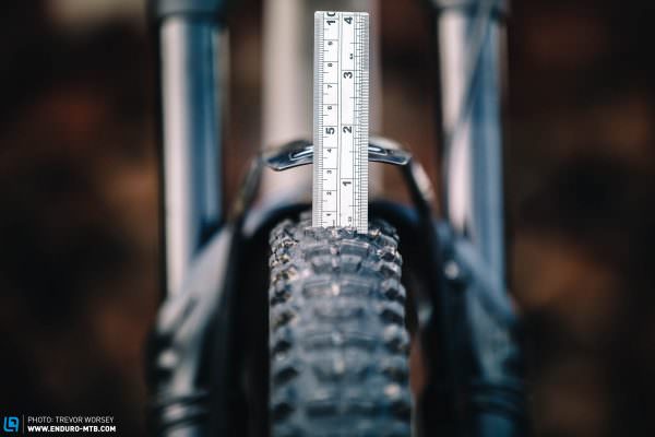 You need to make sure that your mudguard is at least 3cm above the tire so that it doesn’t rub against it.