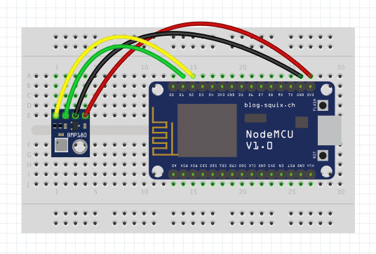 Anschluss BMP180 am ESP8266