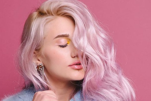 розовая краска для волос