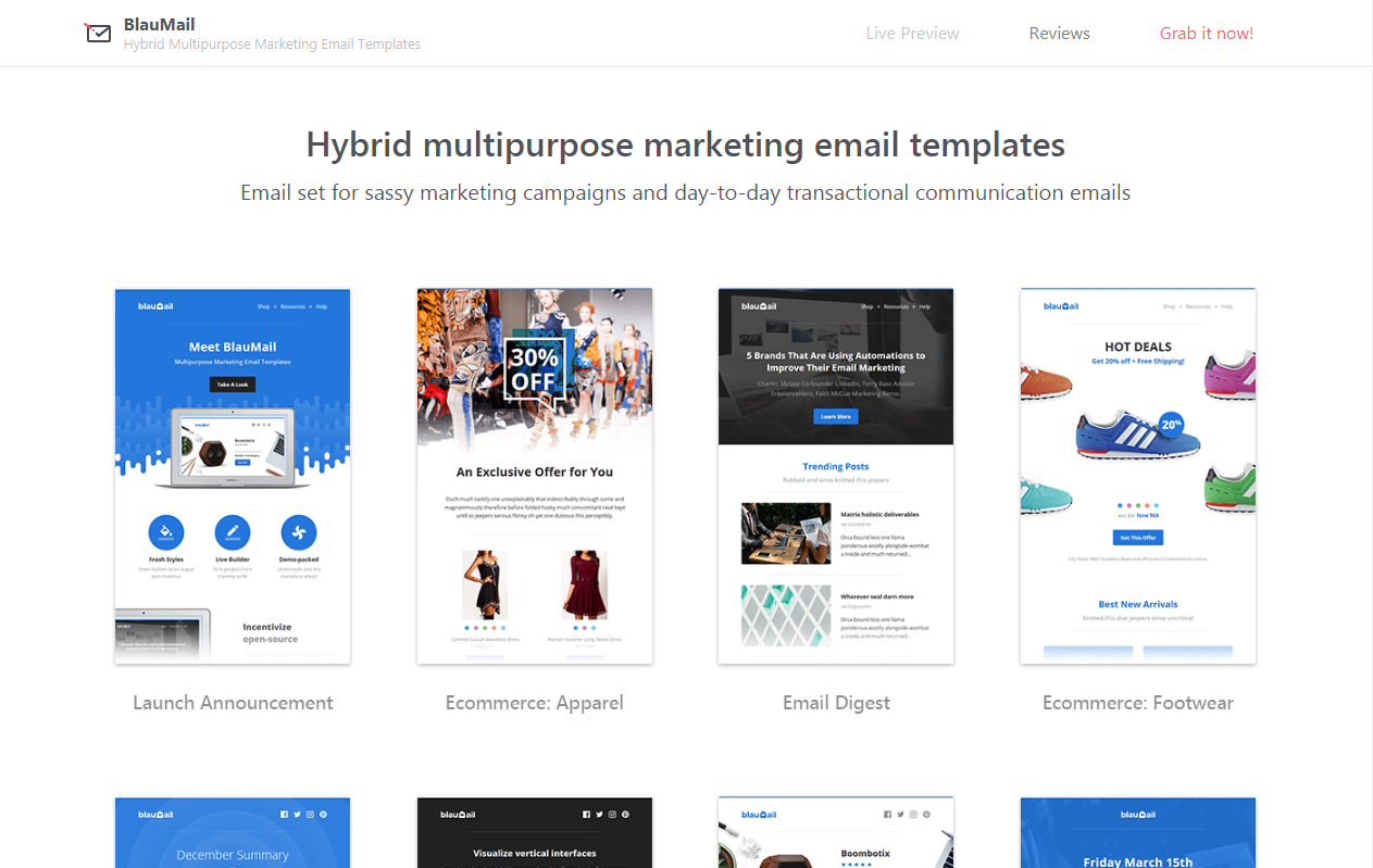 BlauMail Email Template