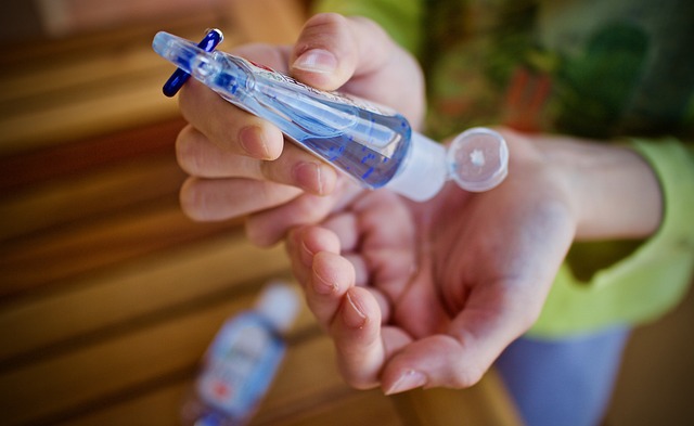 hand sanitizer is one of the specialty camping toiletries and hygiene