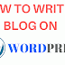 How to write a blog on wordpress and make money
