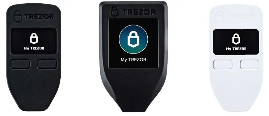 Trezor Hardware Wallet Range