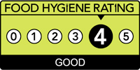 The Herbert Food hygiene rating is '4': Good