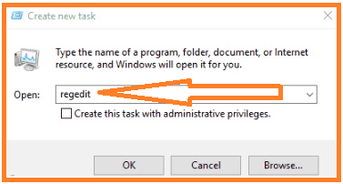 Open Registry Editor Through Task Manager in Windows 10