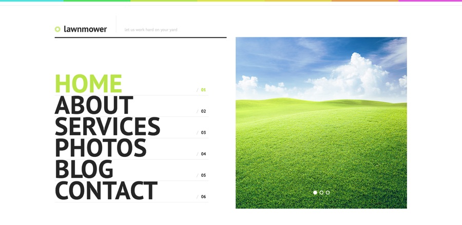 Tema WordPress de paisagismo e design