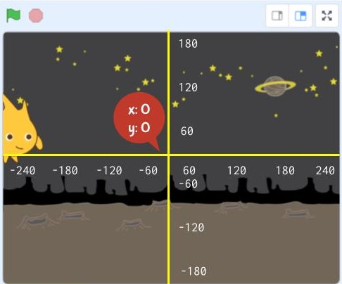 Scratch xy position coordinates