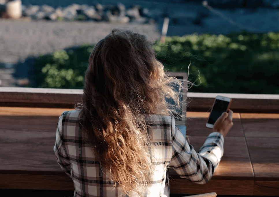 Freelancer on laptop and phone