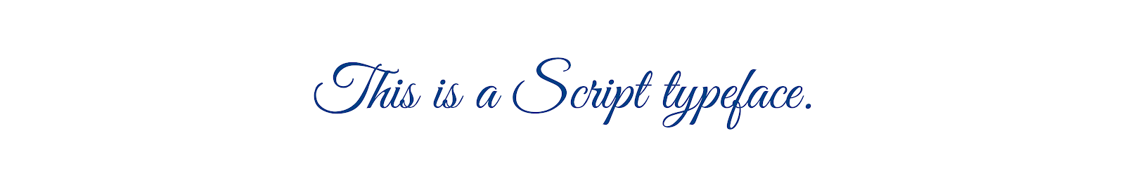 Script typeface