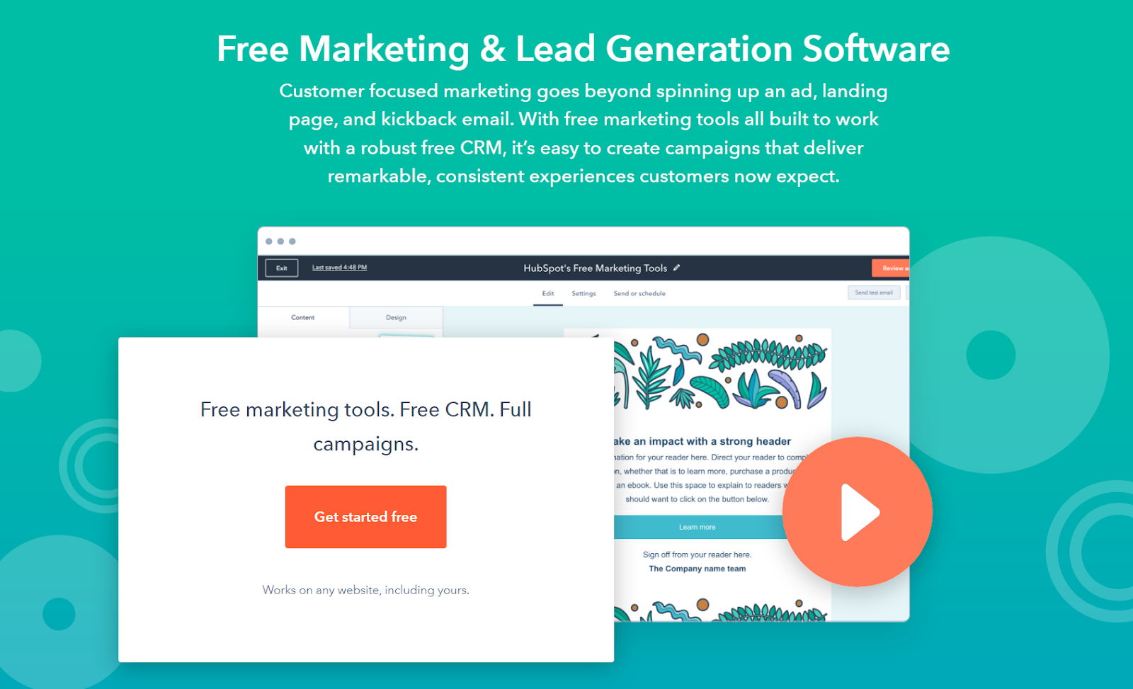 HubSpot’s lead generation tools.