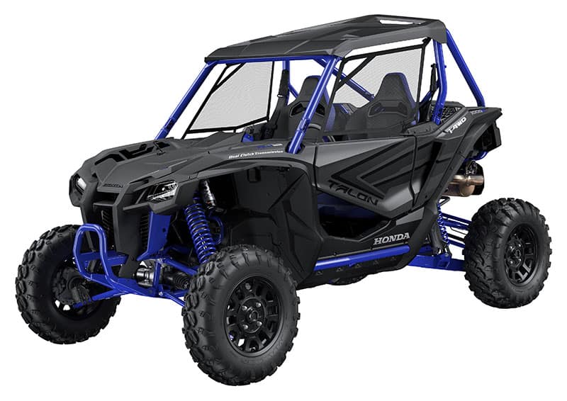 Blue Honda Talon 1000R, 1000X, and 1000X-4 - Powerful Off-Road Adventure Machines