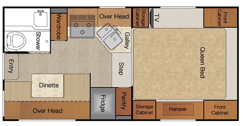 Travel Trailers Made With Azdel Panels Lance 850 Truck Camper Floorplan