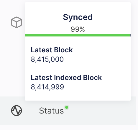 Latest indexed block information on Sirato Blockchain Explorer