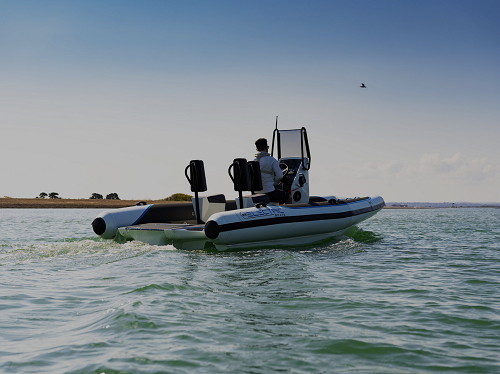 Ilustrasi Kapal Listrik Electric Pulse 63 RIB zonaebt.com