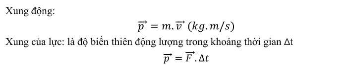 Xung của lực - công thức vật lý lớp 10