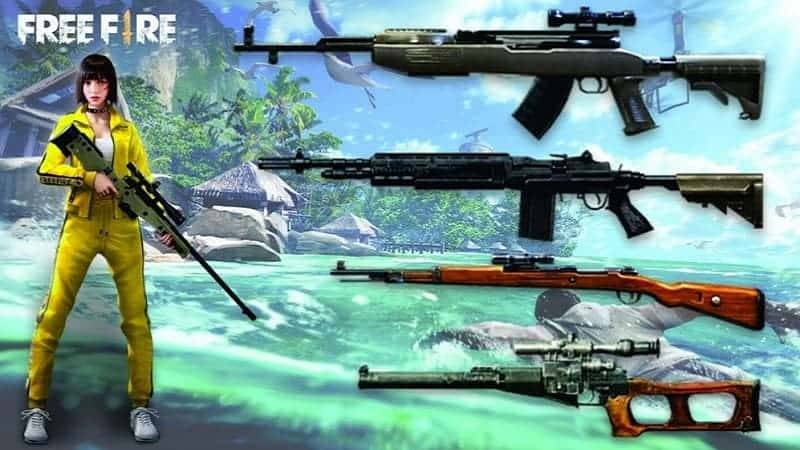 Top 5 Free Fire gun combinations for OB27 version