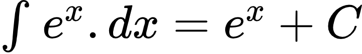 {"id":"3-0-0-0-0-0-0-0-0-0-1-1-1-1-1-0","code":"$\\int_{}^{}e^{x}.dx=e^{x}+C$","font":{"color":"#000000","size":10,"family":"Arial"},"type":"$","ts":1601970725585,"cs":"E+bFAu9+z6qM0n3vbCWyiA==","size":{"width":120,"height":17}}