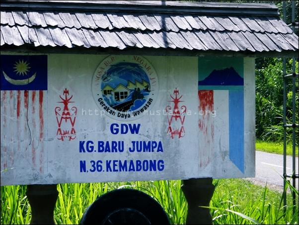 Papan tanda Kampung Baru Jumpa.