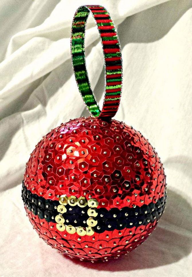 Beautiful and unusual decor of Christmas balls - the best ideas with photo 40